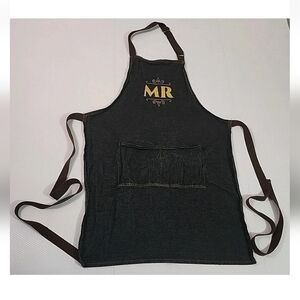 Black Apron with Gold MR Logo